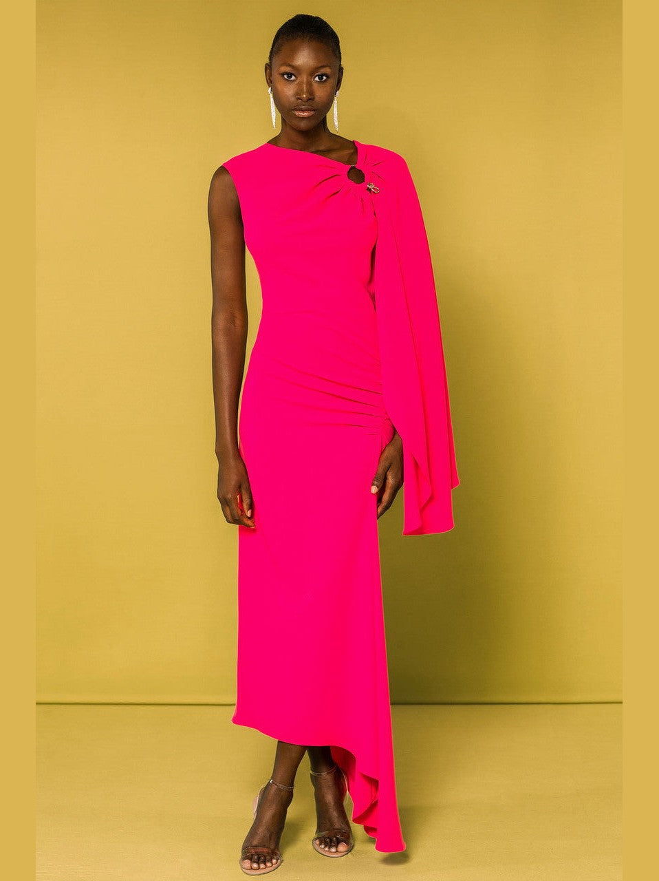 Draped Sleeve Maldivas Dress