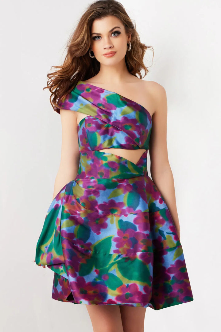 Multi Fit and Flare Cut Out Dress