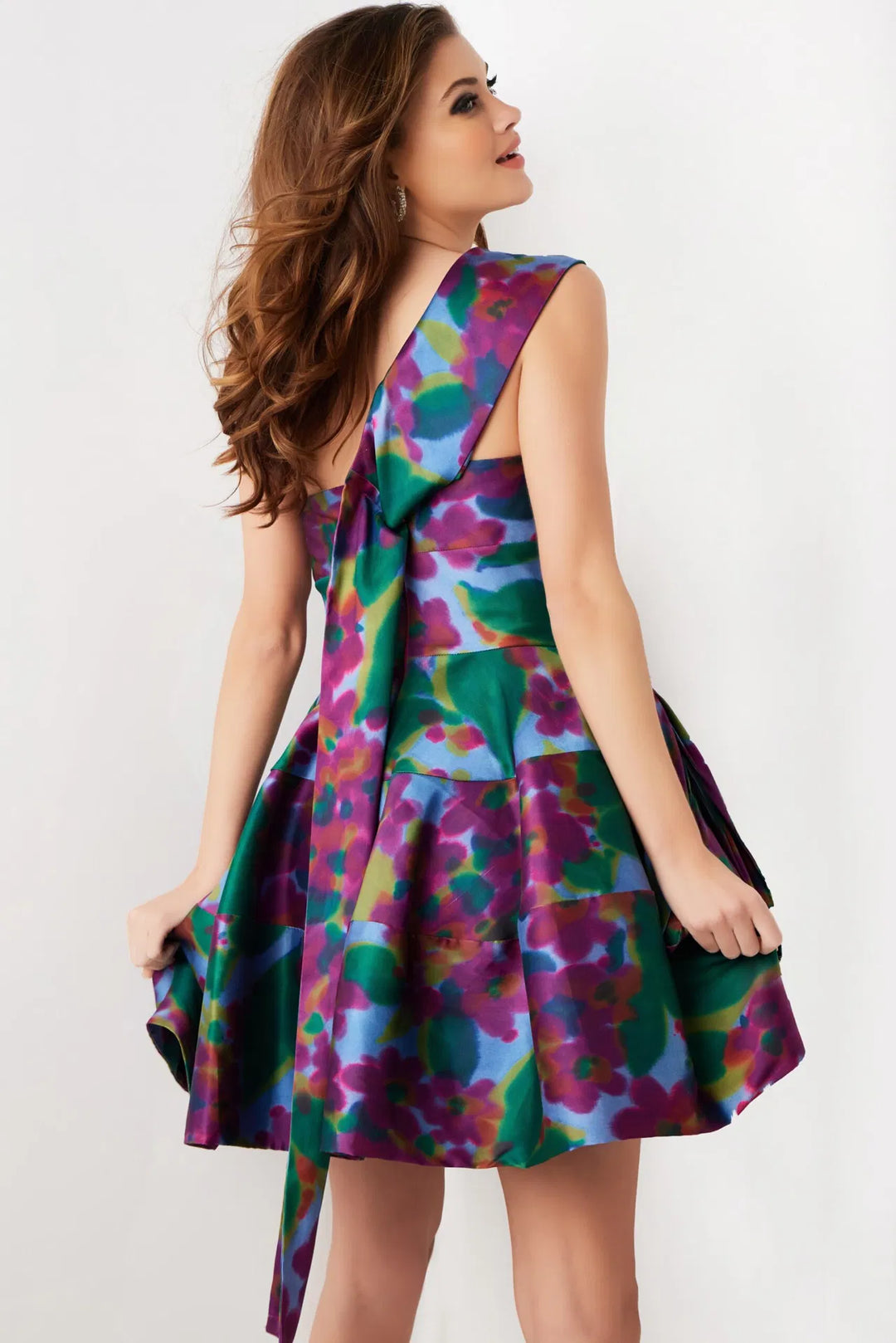 Multi Fit and Flare Cut Out Dress