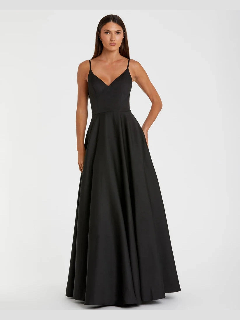 Classic A-Line V-Neck Ballgown