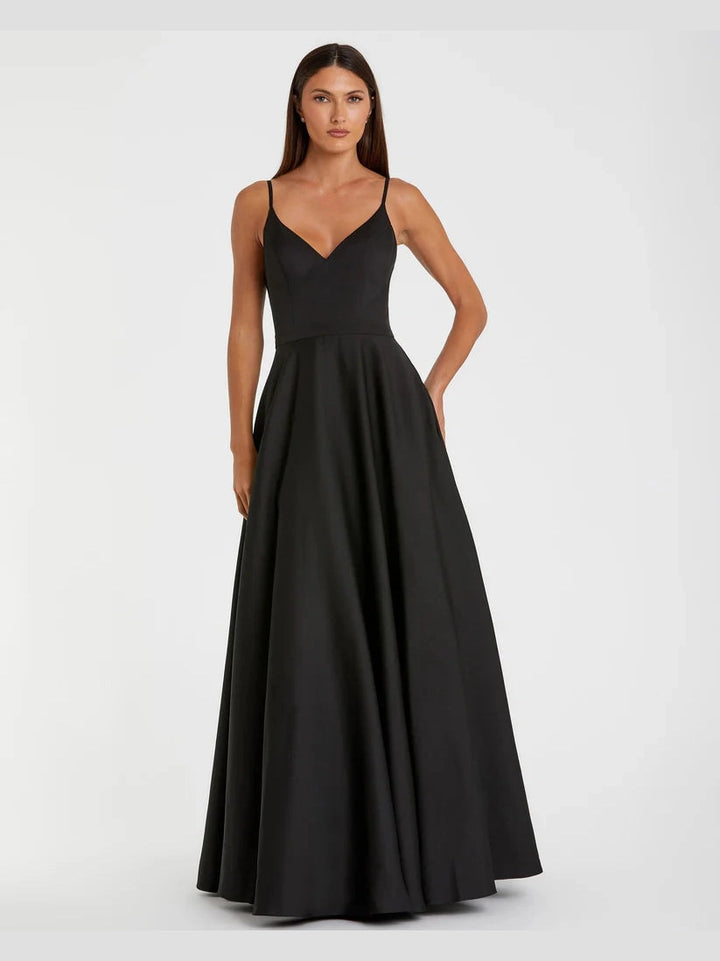 Classic A-Line V-Neck Ballgown