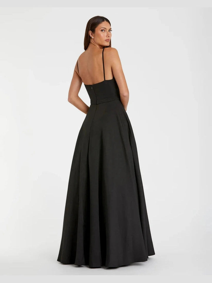 Classic A-Line V-Neck Ballgown