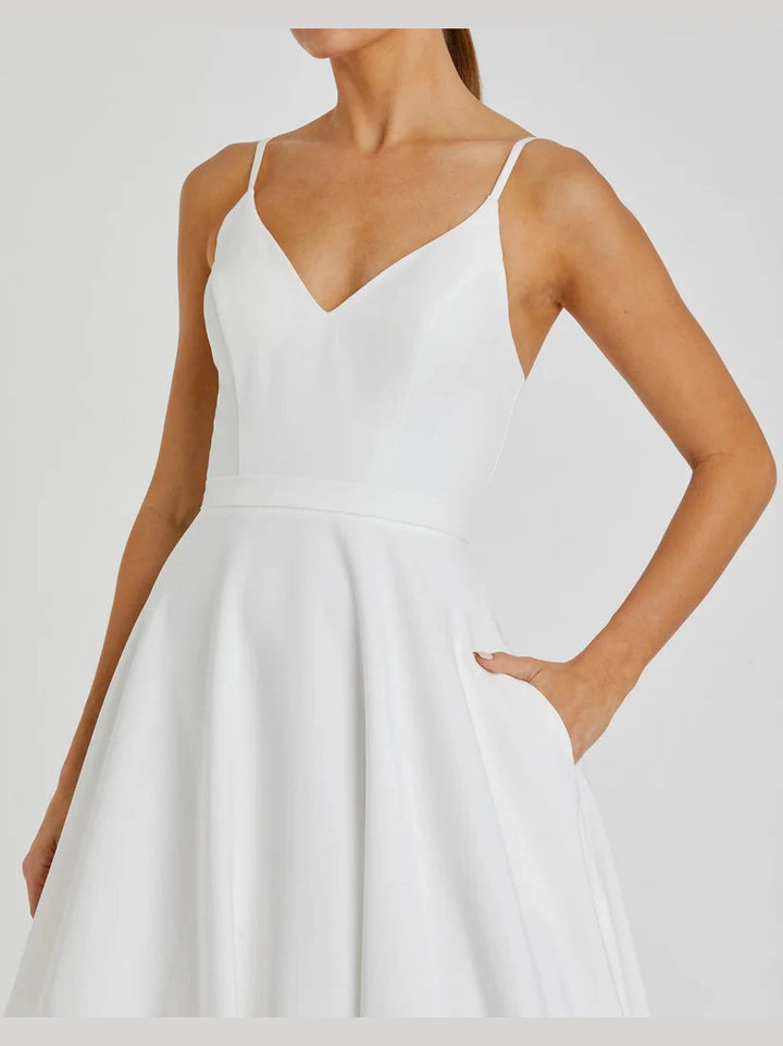 Classic A-Line V-Neck Ballgown