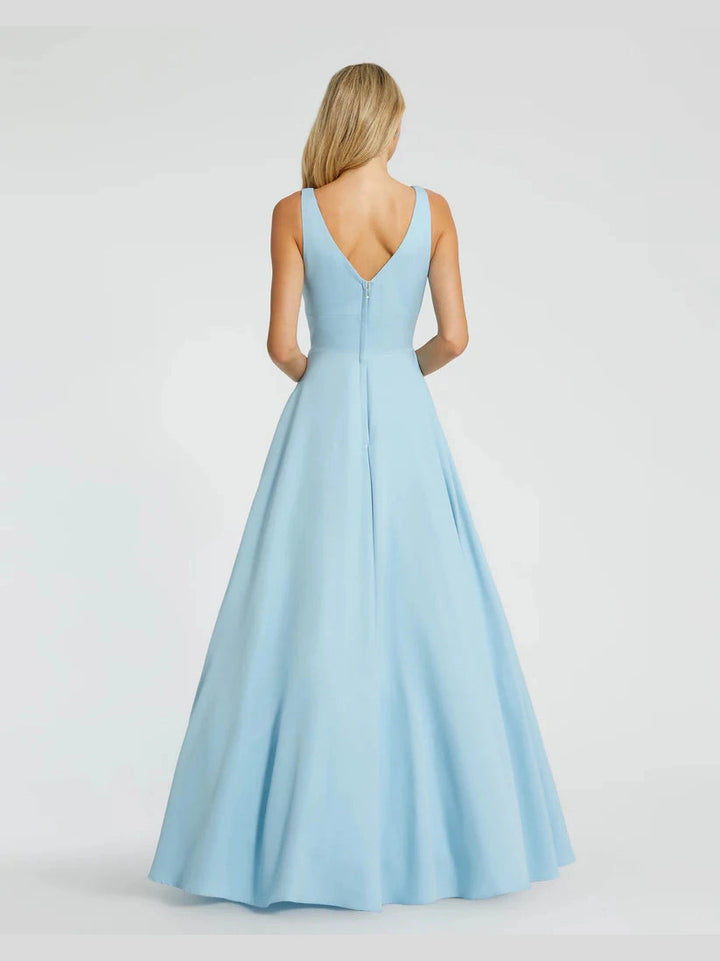Classic Sleeveless A-Line Ballgown with Pockets