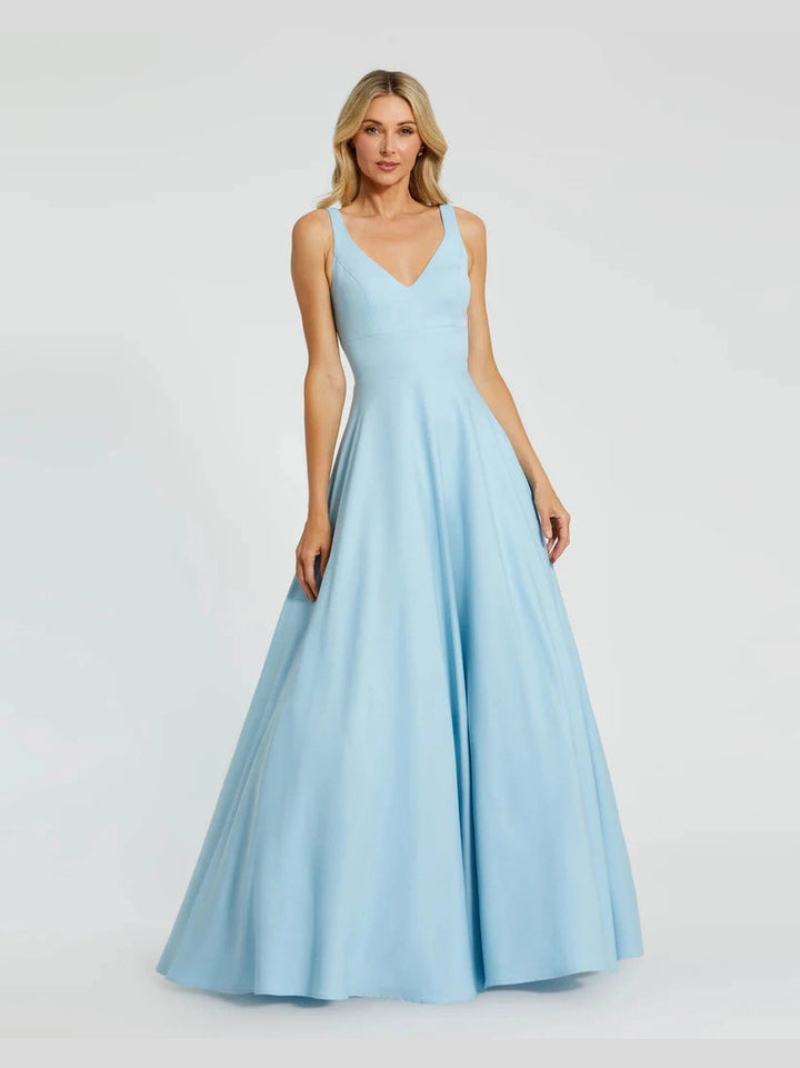 Classic Sleeveless A-Line Ballgown with Pockets