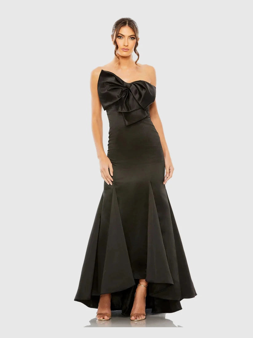 Strapless Bow Mermaid Gown