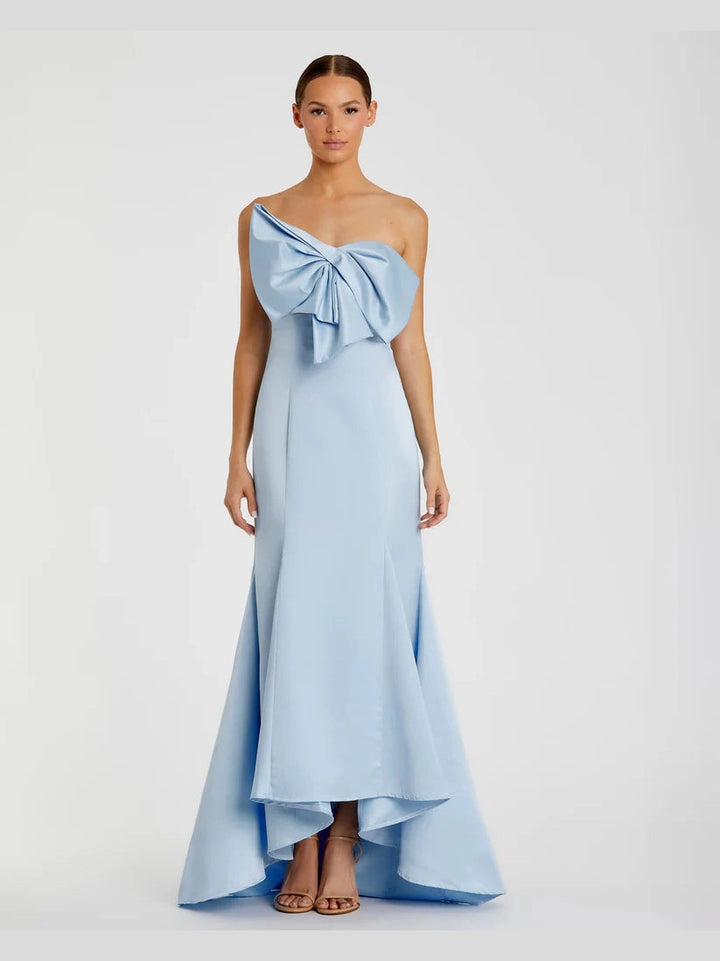 Strapless Bow Mermaid Gown