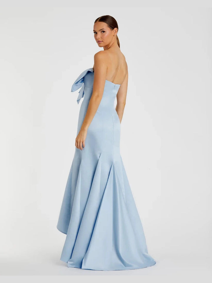Strapless Bow Mermaid Gown
