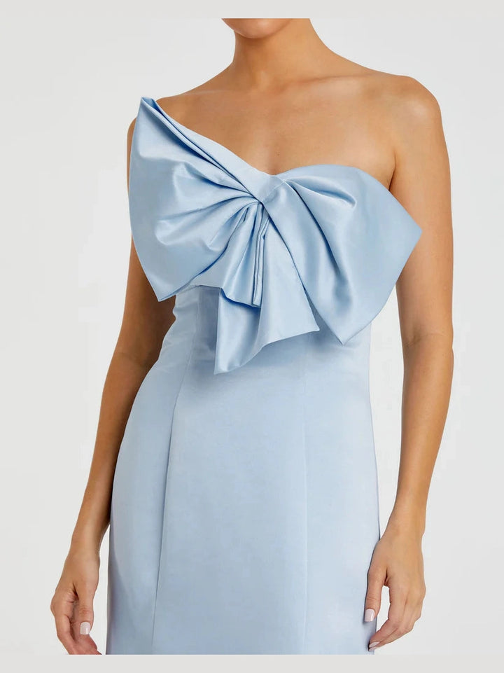 Strapless Bow Mermaid Gown