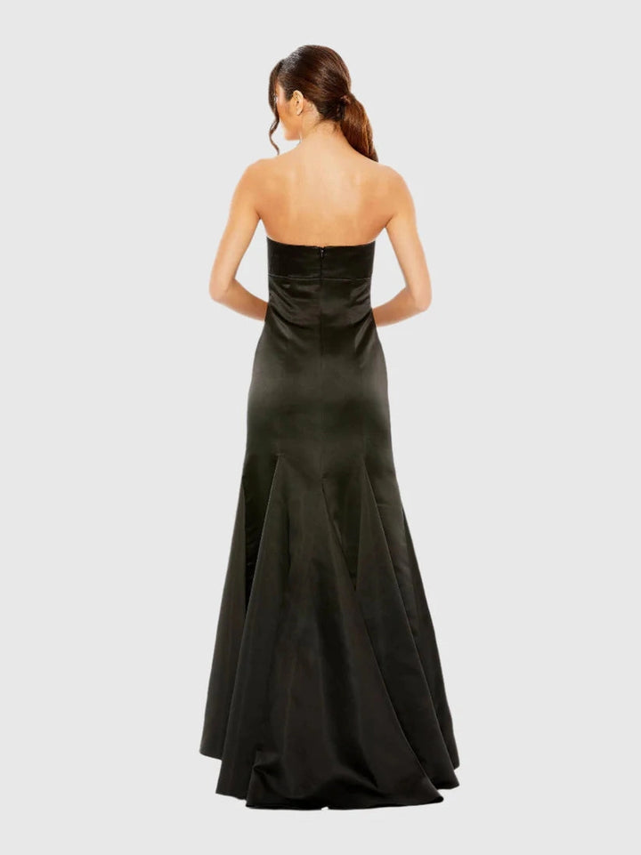 Strapless Bow Mermaid Gown