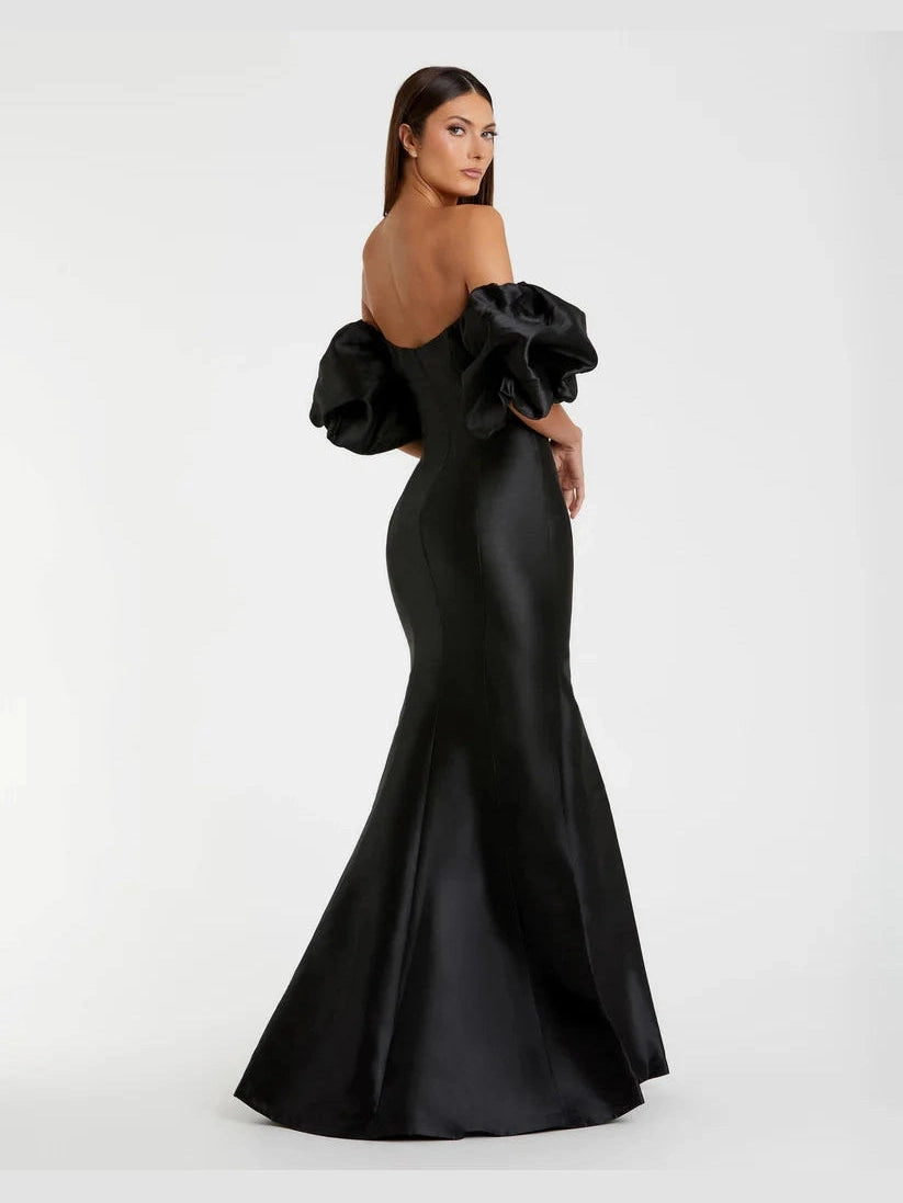 Sweetheart Off The Shoulder Puff Sleeve Gown