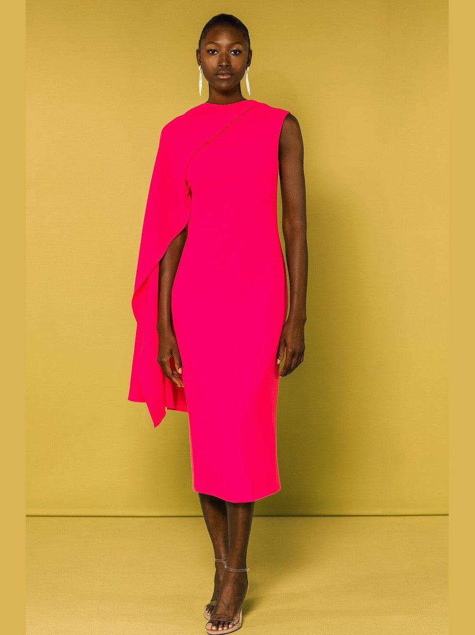 Draped Sleeve Grecia Dress