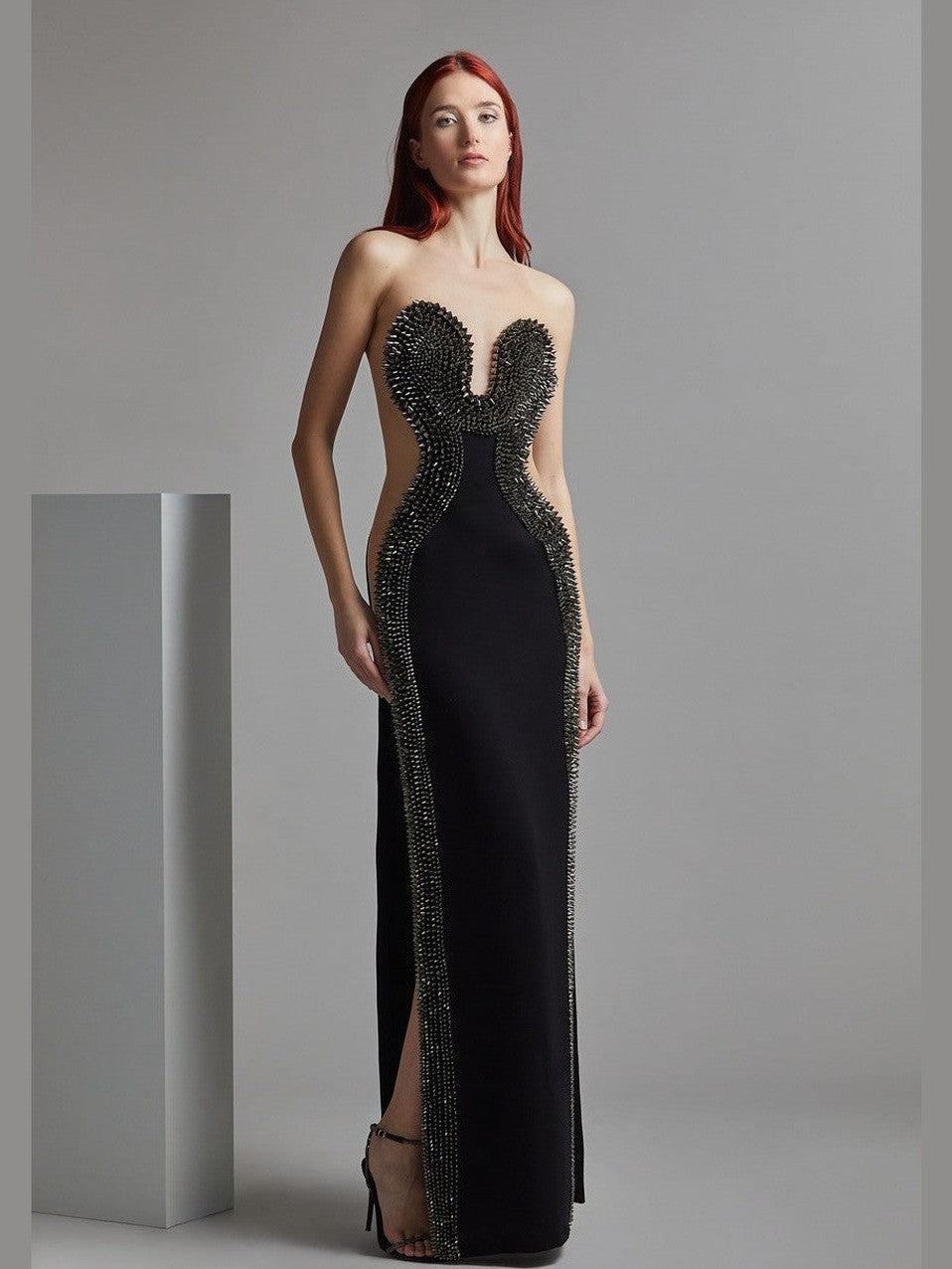 Strapless Open KOI CHI Evening Dress