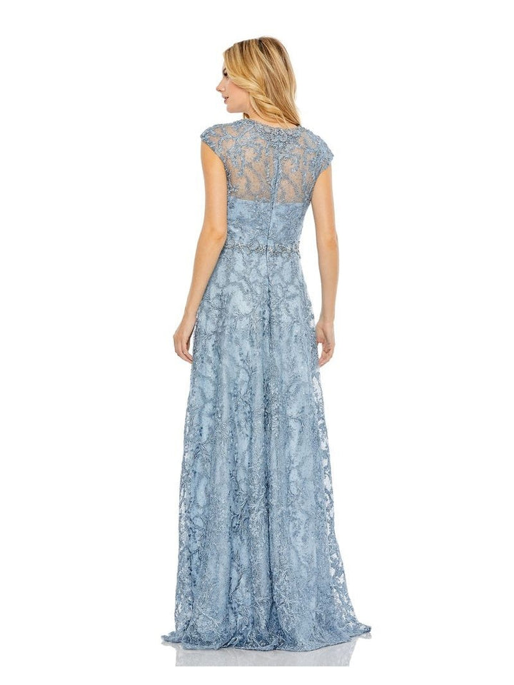 Cap Sleeve A Line Gown