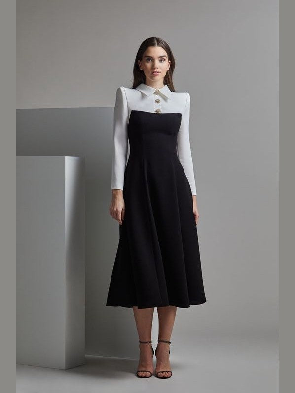 Long Sleeve YUMEKO Midi Dress