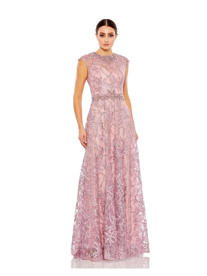 Cap Sleeve A Line Gown