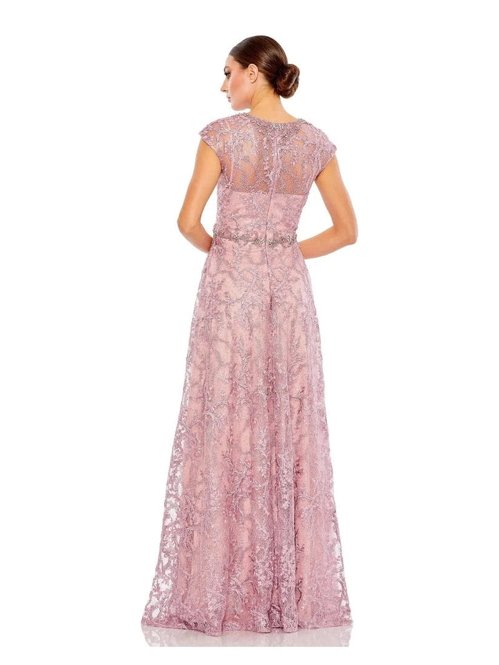 Cap Sleeve A Line Gown