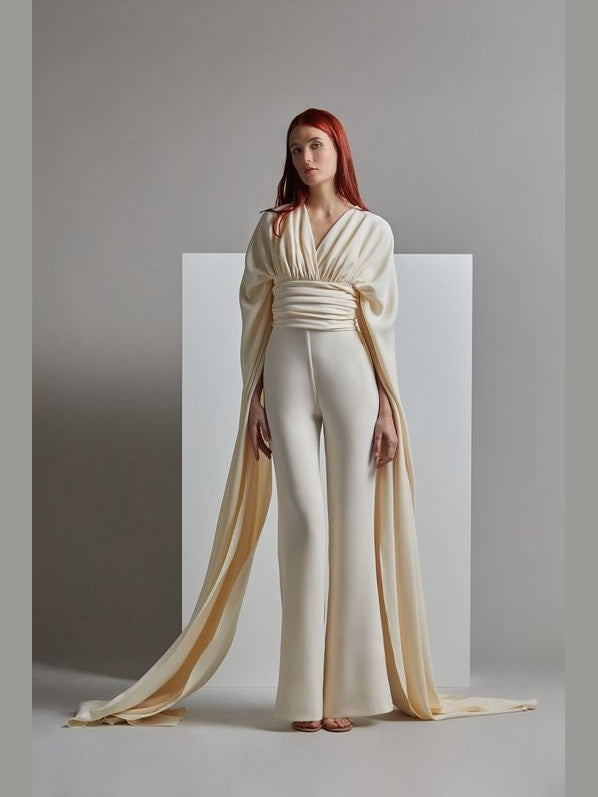 Long Sleeve TAKERU Evening Jumpsuit