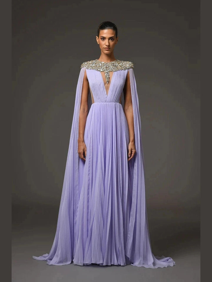 Lilac Plissé Dress