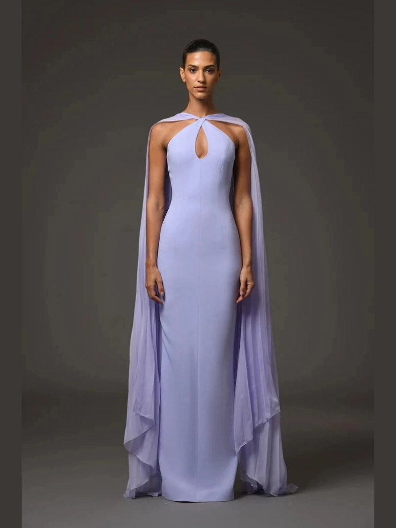 Lilac Crepe Dress