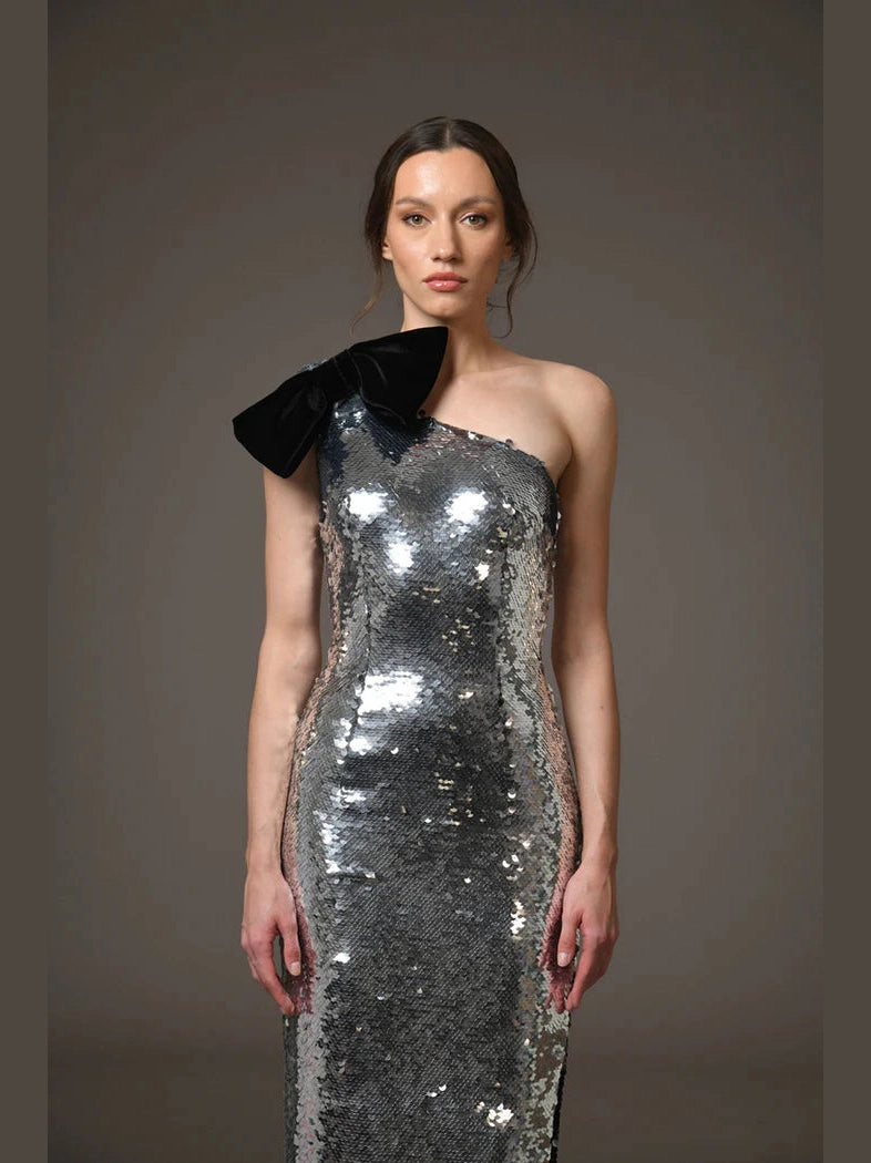 Asymmetric Bow Dress