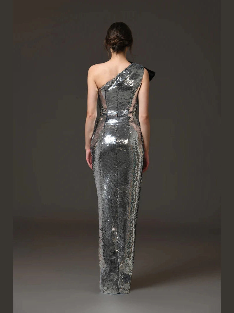 Asymmetric Bow Dress