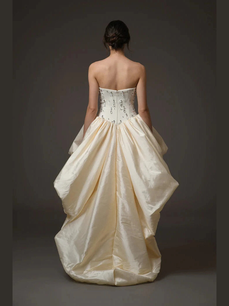 Corset Crepe Short Dress