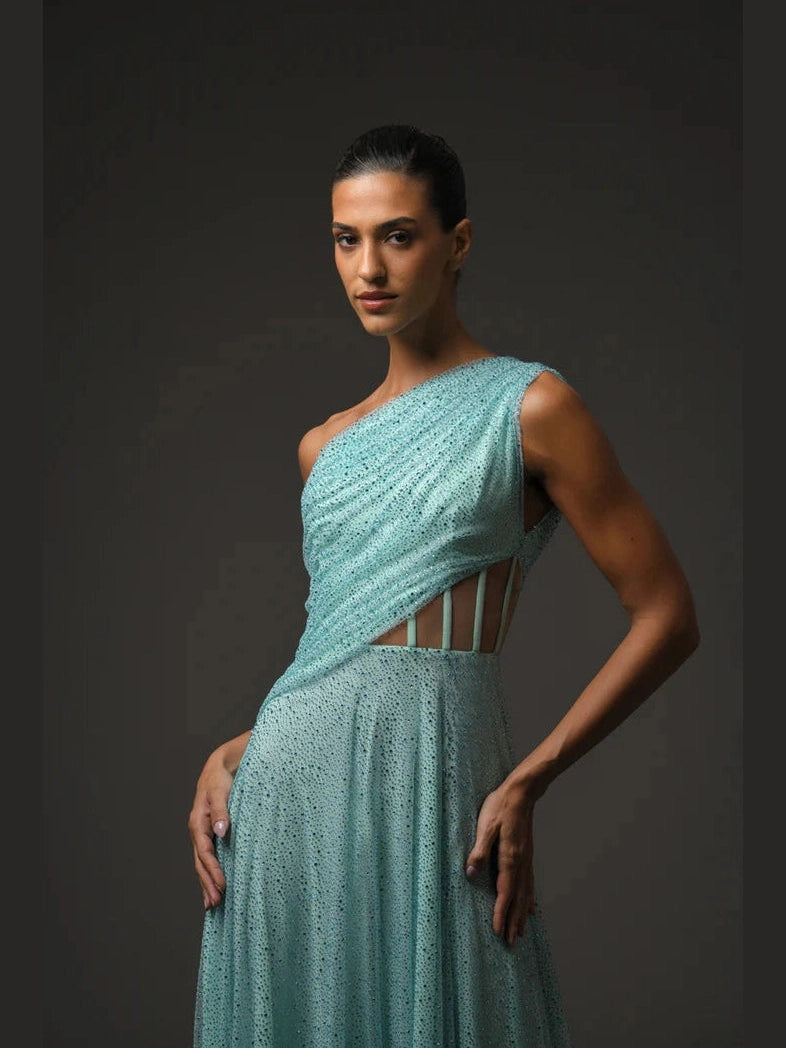 Corseted tulle Dress