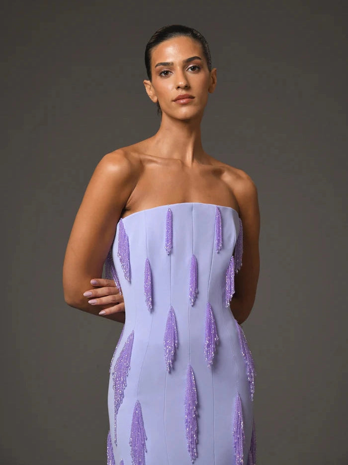 Lilac Crêpe Dress