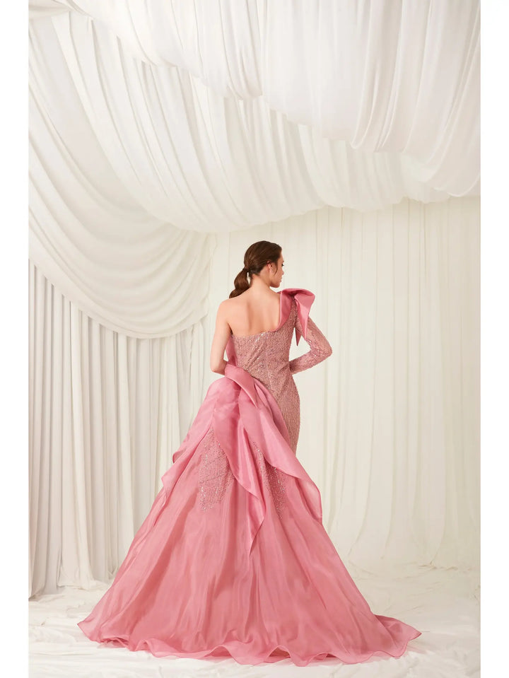 Beaded sequins/Organza Gown