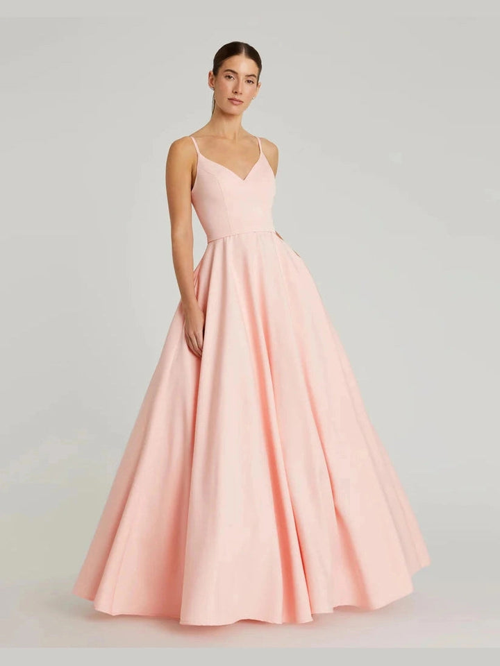 Classic A-Line V-Neck Ballgown