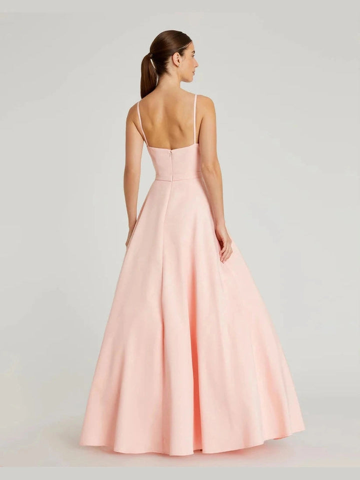 Classic A-Line V-Neck Ballgown