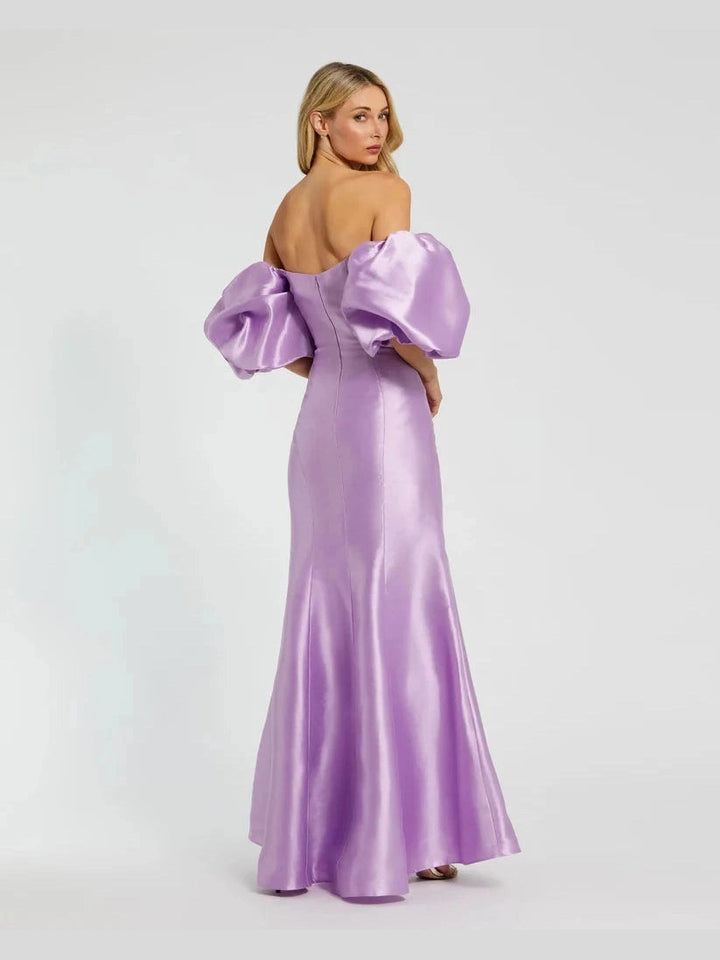 Sweetheart Off The Shoulder Puff Sleeve Gown