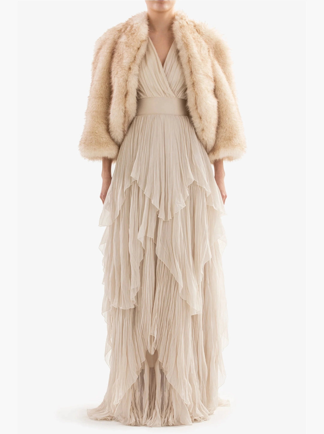 NUDE SHORT FUR JACKET