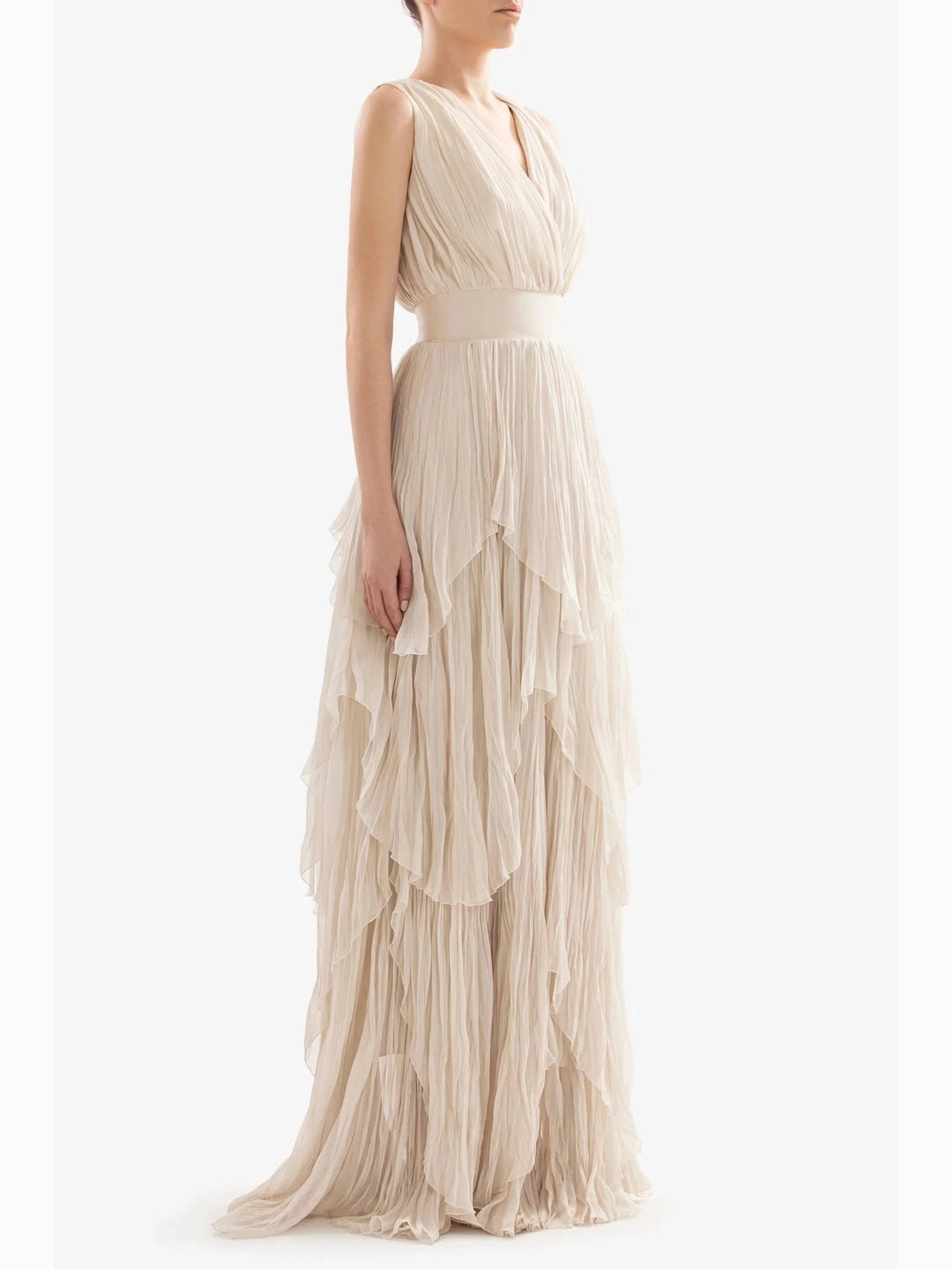 NUDE MUSLIN MIDI DRESS