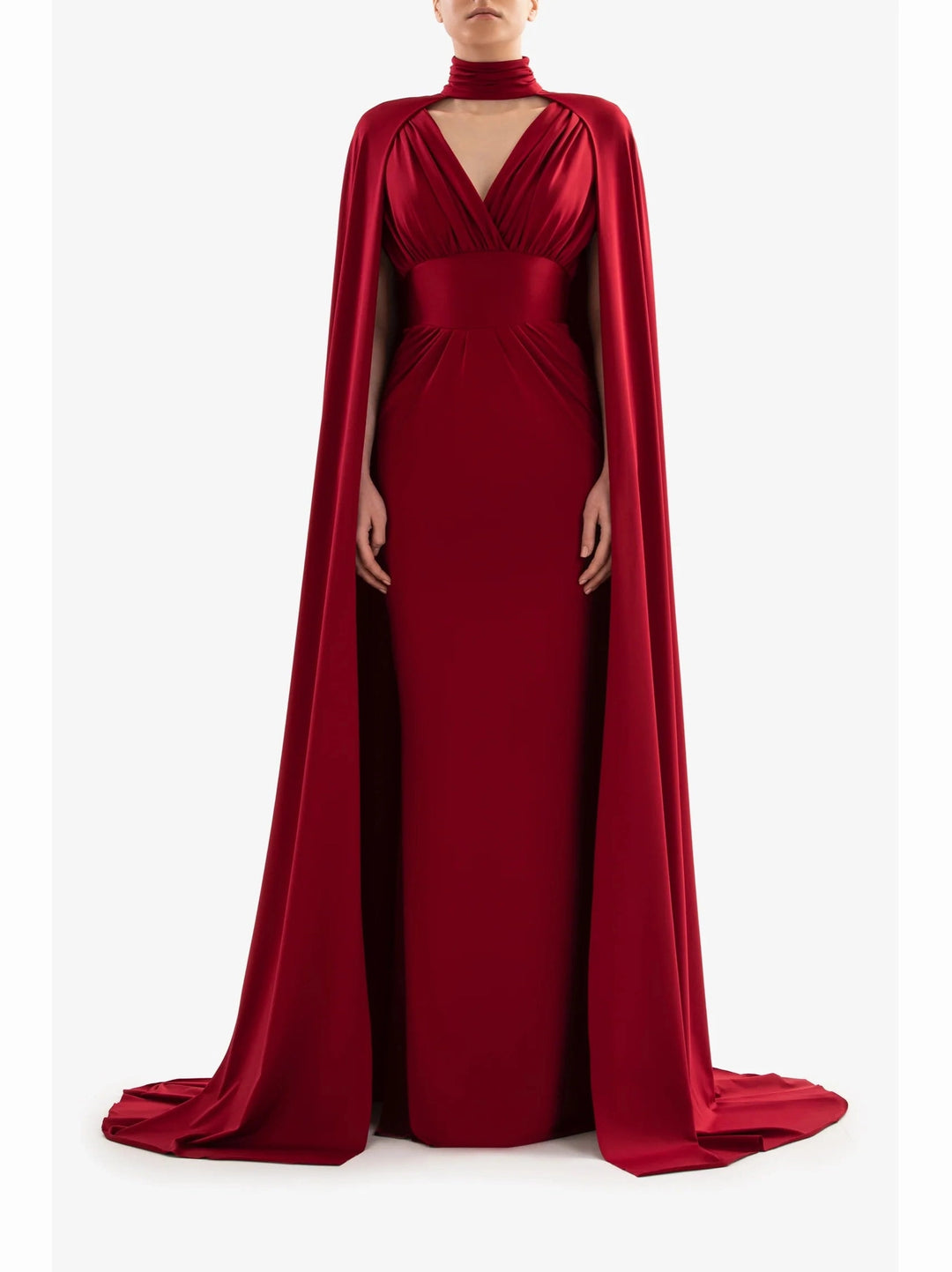 BURGANDY JERSEY DRESS