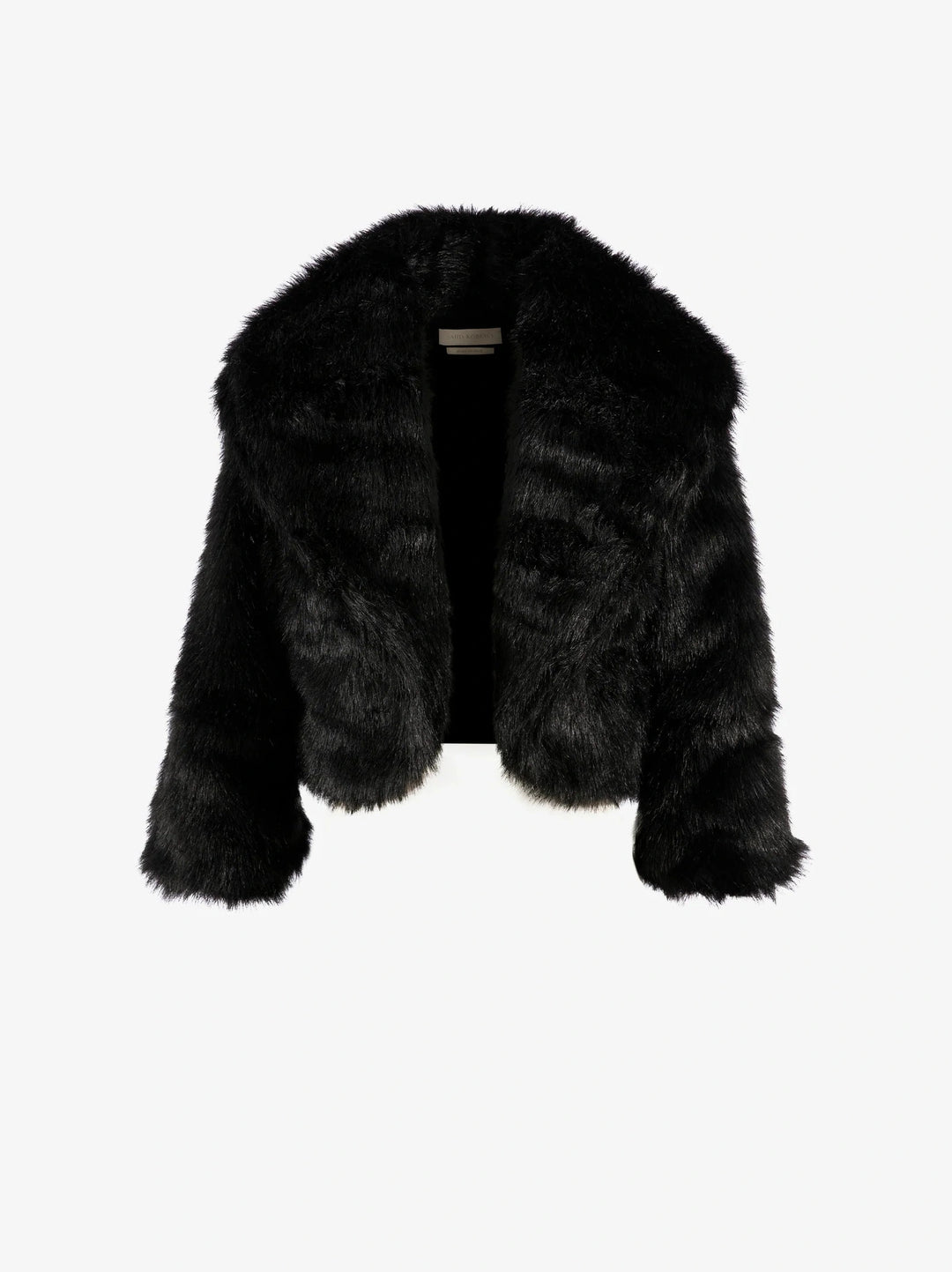JET BLACK FUR COAT
