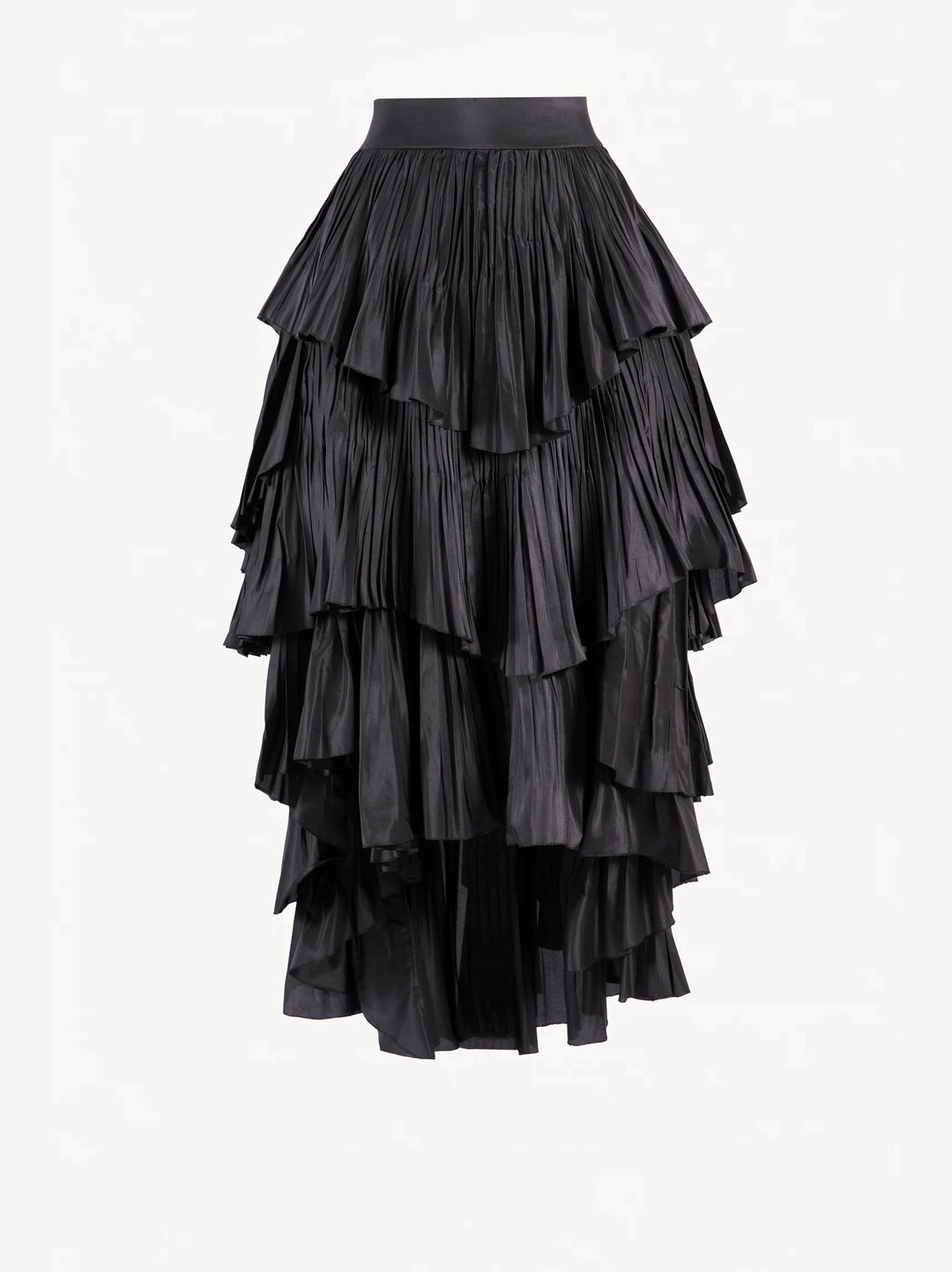 LAYERED TAFFETA SKIRT