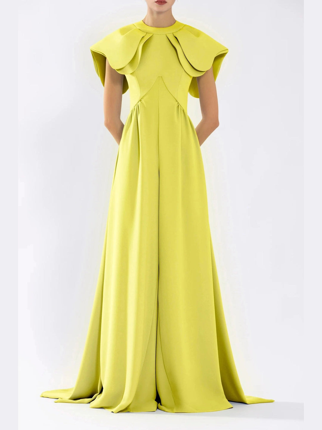 Lime Green Crepe Jumpsuit