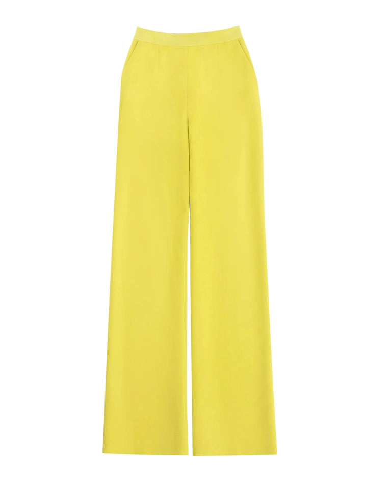Lime Green Crepe Trousers