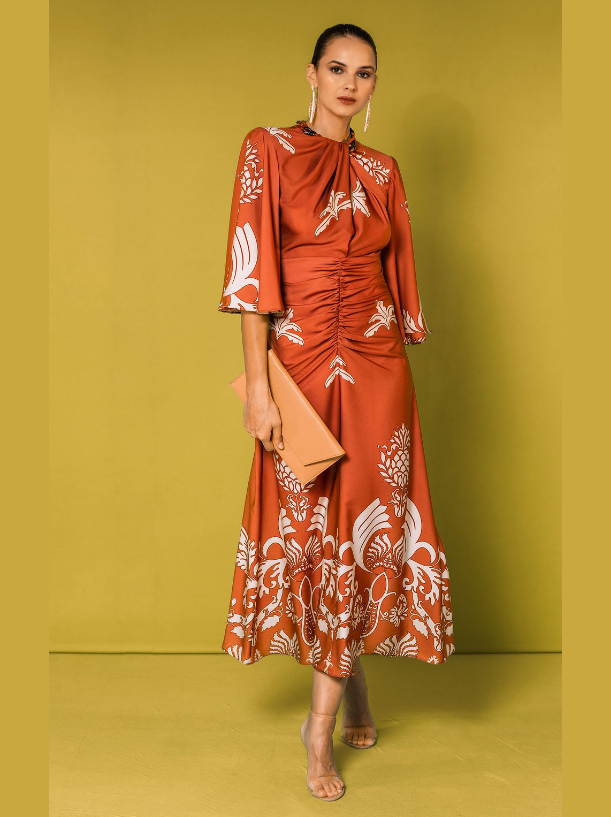 3/4 Sleeve Tonga Dress