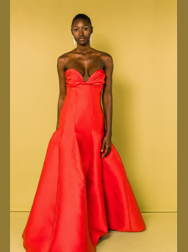 Strapless Barbados Gown