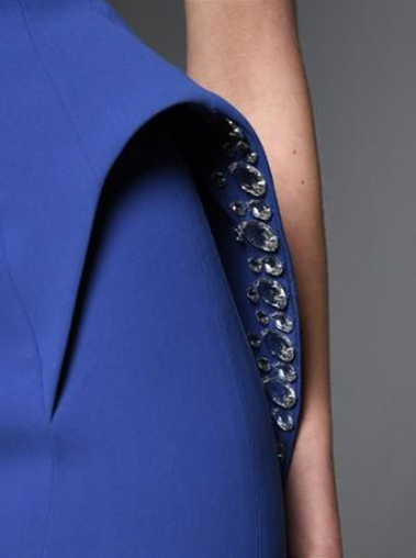 Dark Blue Crepe Dress