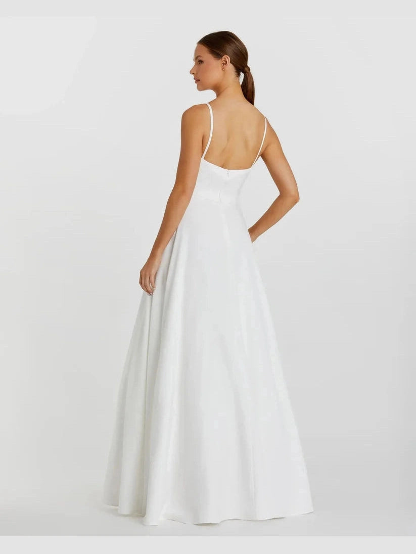 Classic A-Line V-Neck Ballgown
