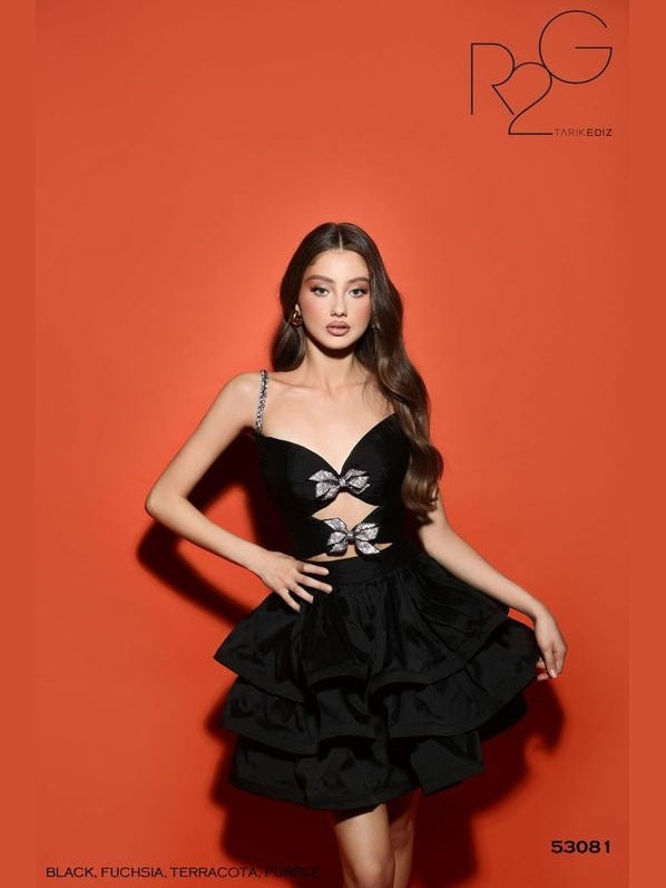 Loli Elbise 2 Piece Bow Embellished Set