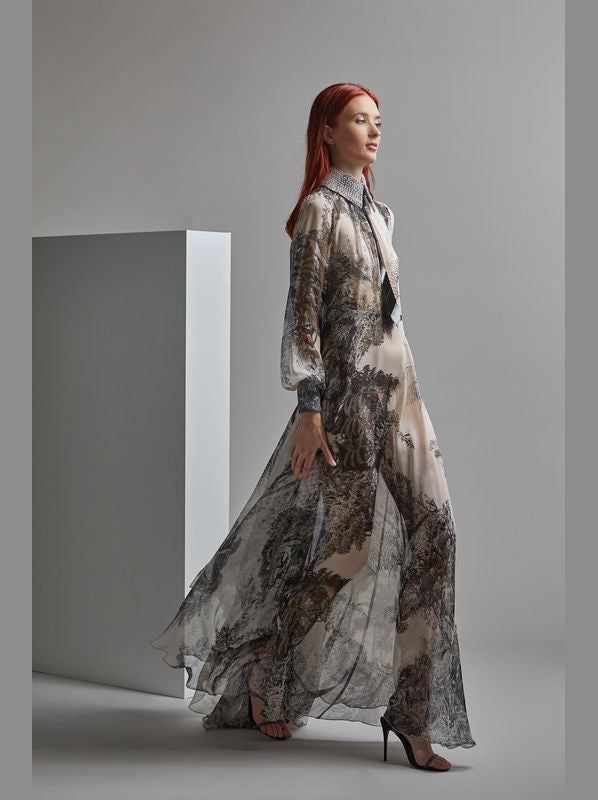 Long Sleeve RYOHEI Evening Dress