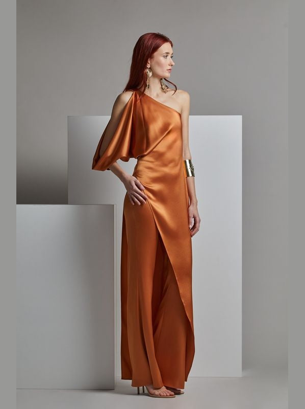 One-Shoulder MOMO Dress & Pants