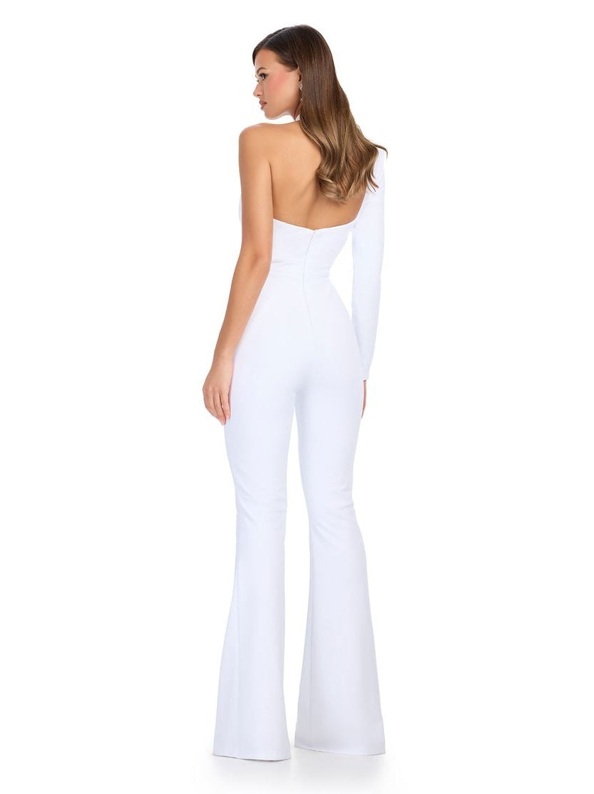 Scuba Jumpusit with One Sleeve & High Neckline