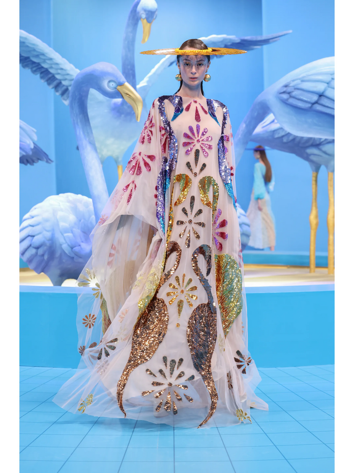 Beaded Georgette Kaftan