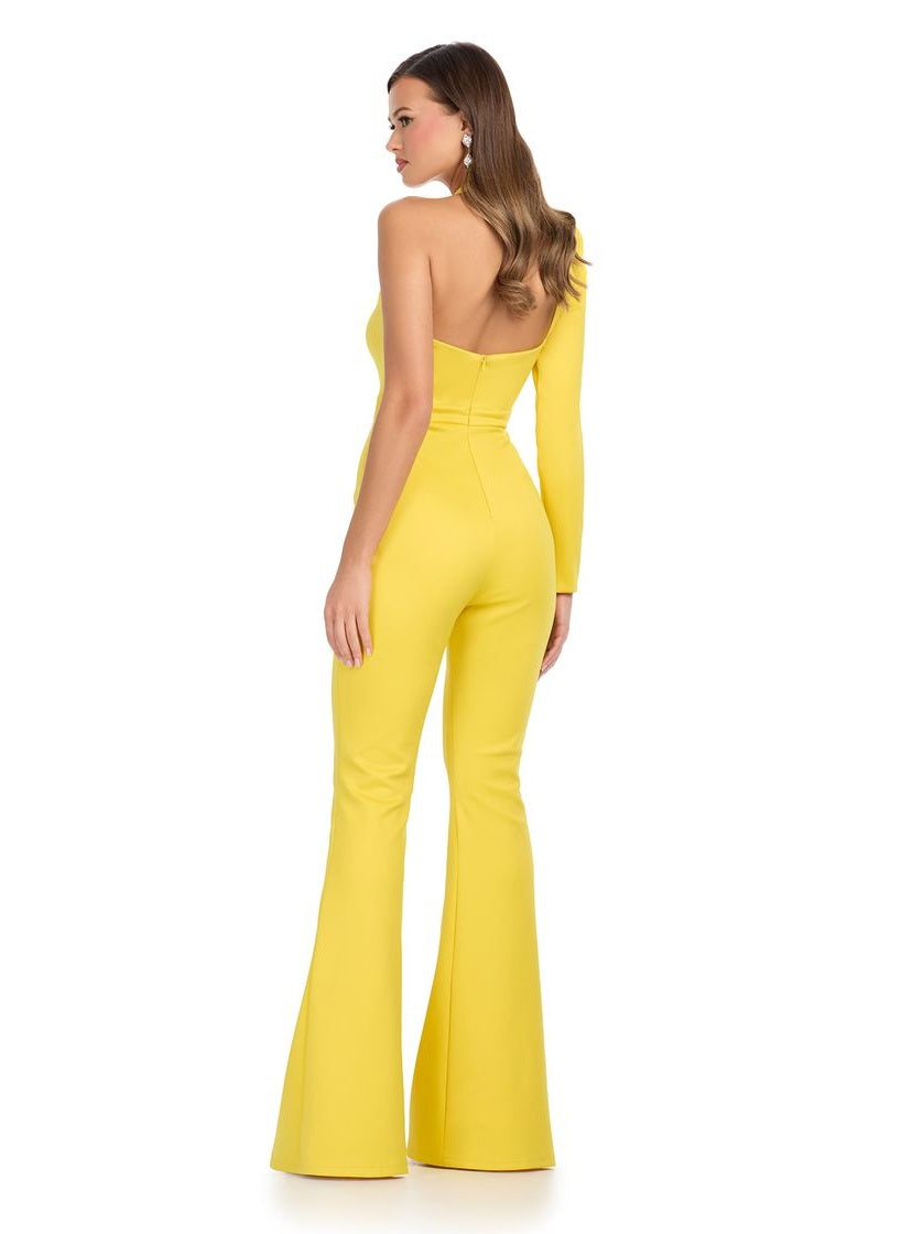 Scuba Jumpusit with One Sleeve & High Neckline